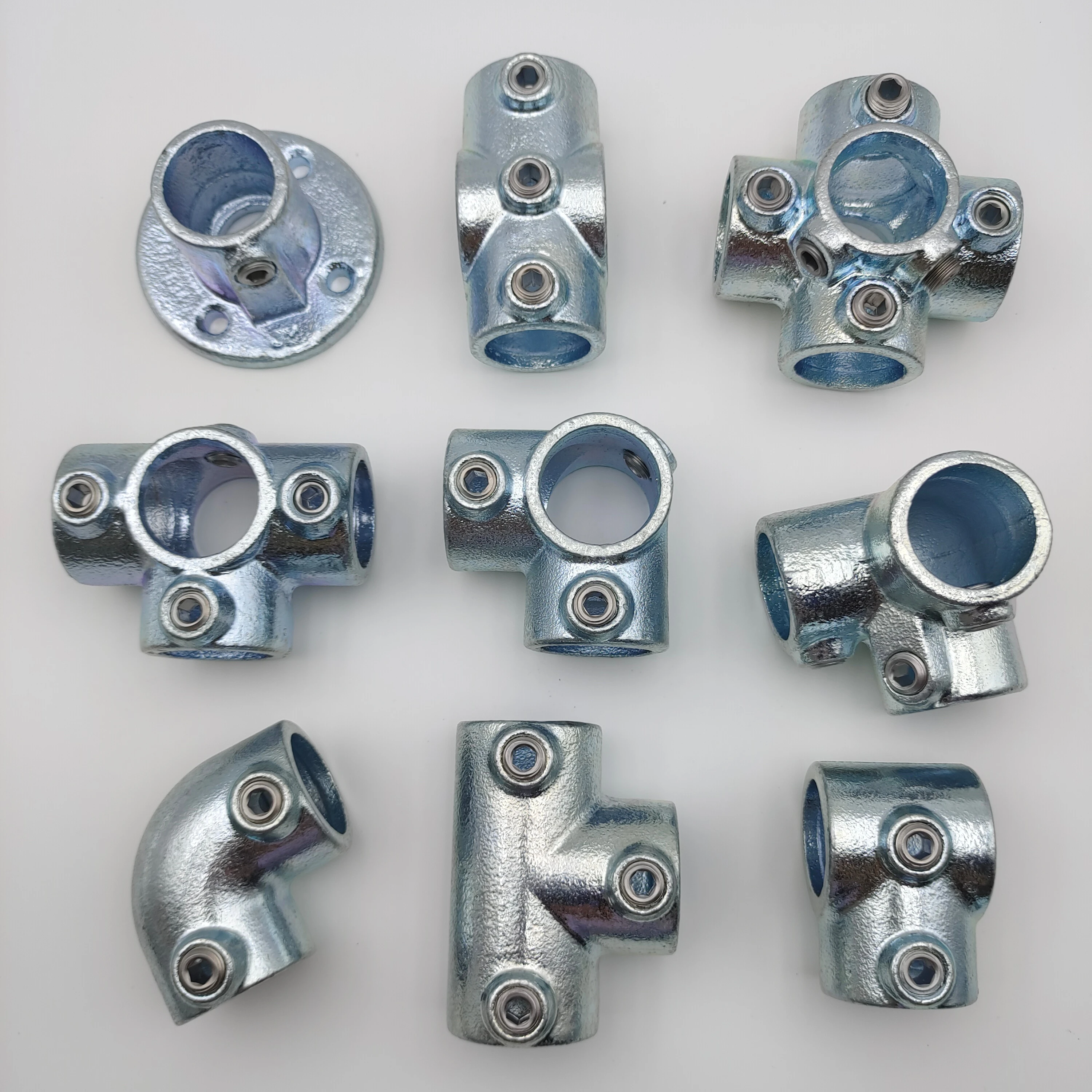 4 Stück Edelstahl T-Klemmen Set - Endklemmen Für Zaunbau Und Rohrverbindungen