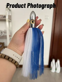 PP Swim Bait Artificial Hard Bait Tuna Trolling Lure with Nylon Hair for Sea Fishing – Trolling Lure – view 5