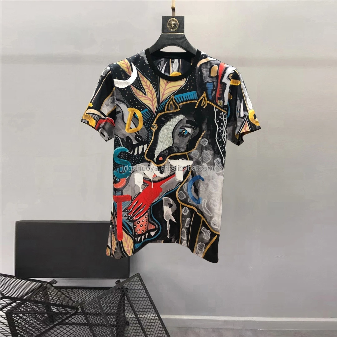 Chinese Factory Men's Ice Silk Cotton Tshirt Men's Premium Light