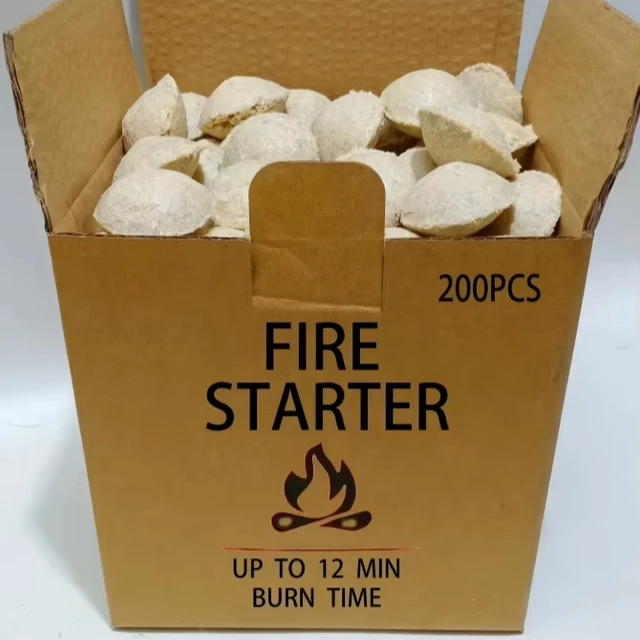 Wood Wool Fire Starters for BBQ Accessories for Outdoor Grilling