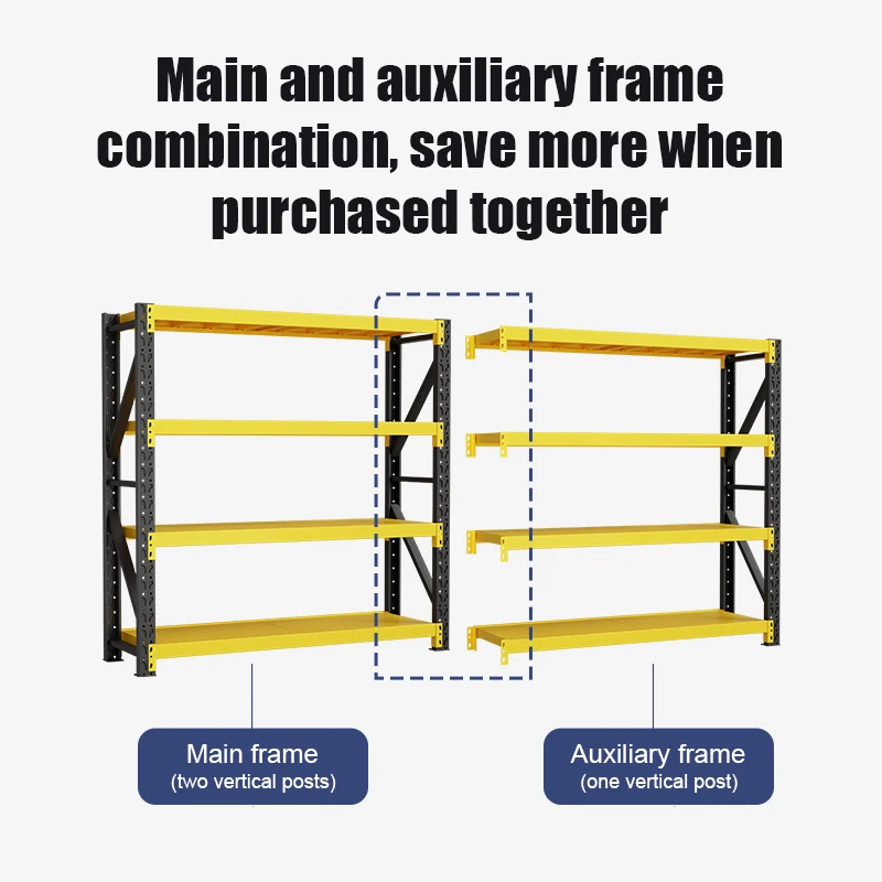Adjustable Steel Storage Shelves for Workshop and Warehouse Use