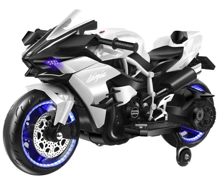 CE Certificated pink Color Double Drive Kids Electric Motorcycle