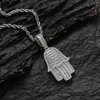 Silver pendant + 3mm 24inch twist chain