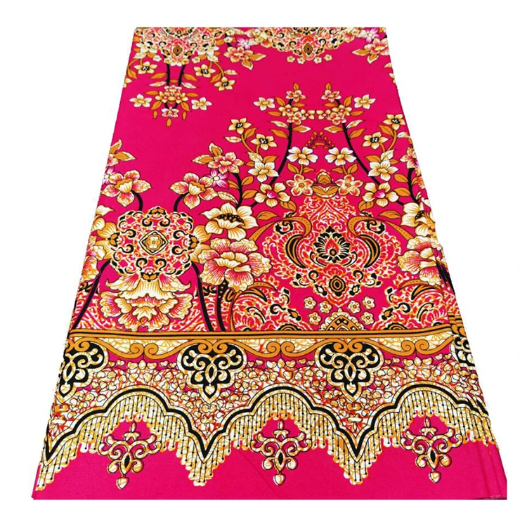 African Printed Cloth African Wax Cloth Pattern Double Sided 100% Polyester Printed Textile Fabric