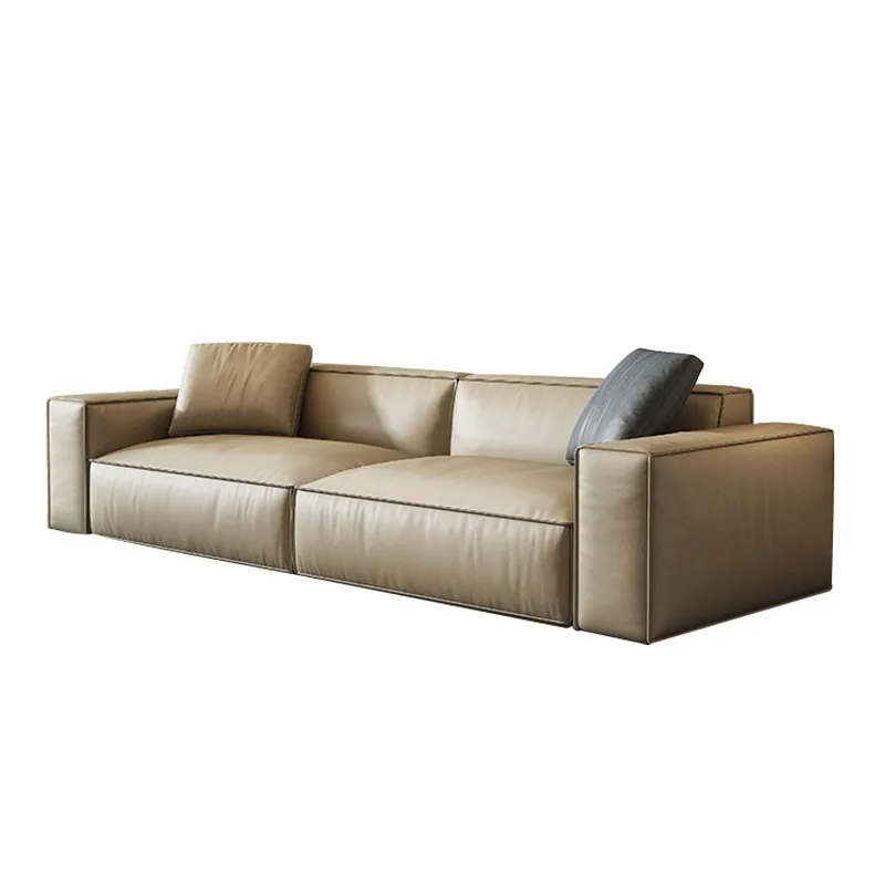 Factory Supplier Living Room L Shape Vintage Genuine Leather Furniture