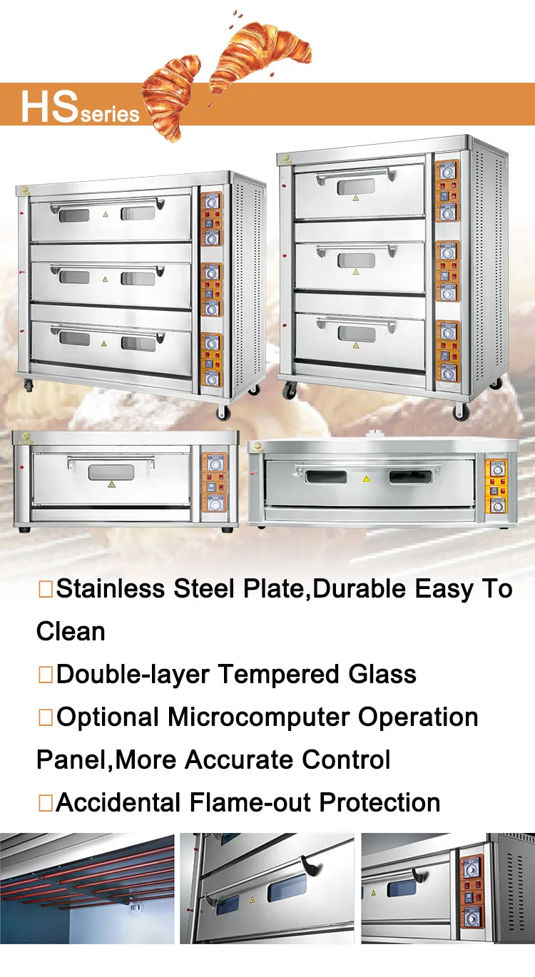 Commercial Kitchen Equipment Electric Oven Pizza Making Machine Bakery ...
