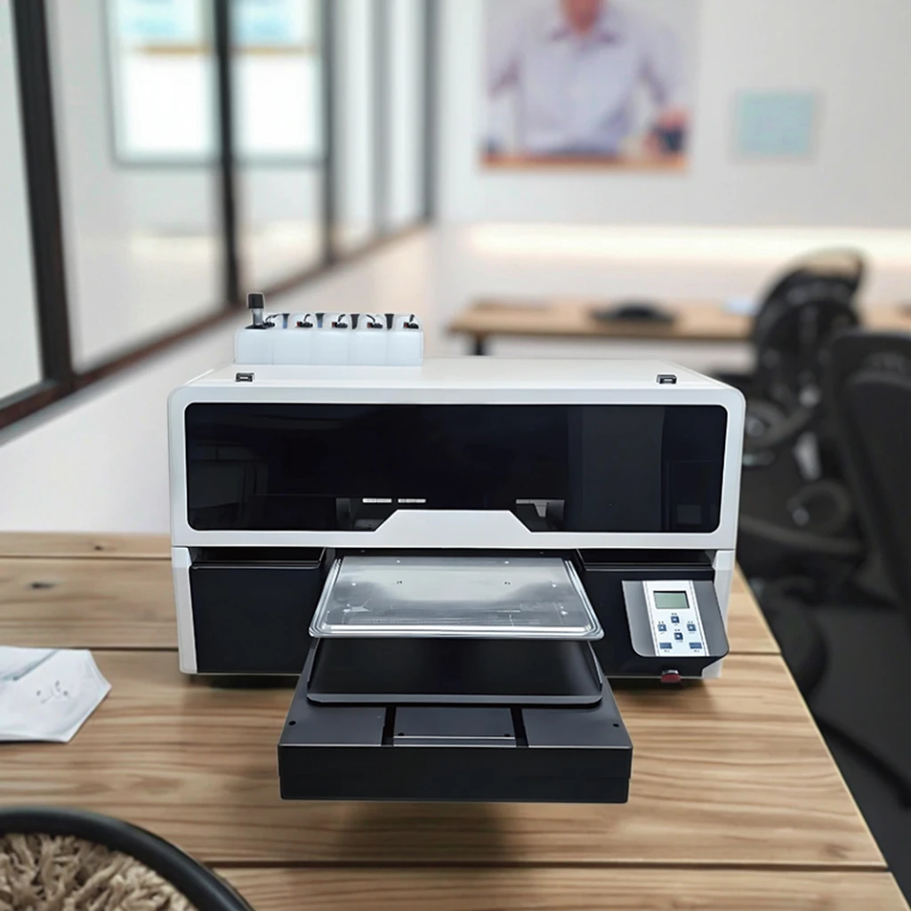 New A3 DTG Printer with Epson Head for Cotton T-Shirts & Hoodies Automatic White Ink 1 Year Warranty Small Business Use