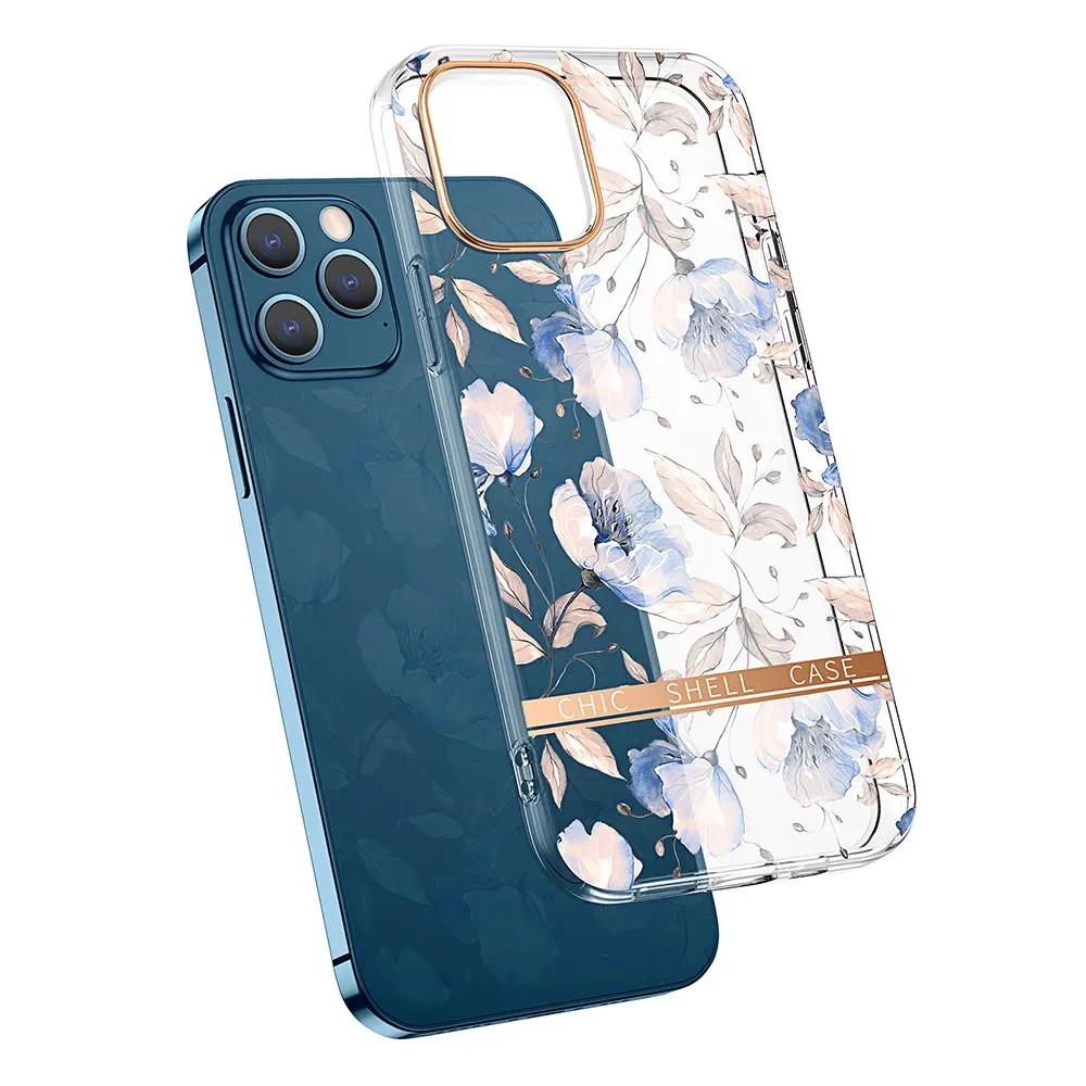 Electroplate Phone Case For Iphone X 7 8 10 11 12 13 14 15 Max Pro Plus Cases Luxury Leaf Flower Clear Plating Sjk148 Laudtec