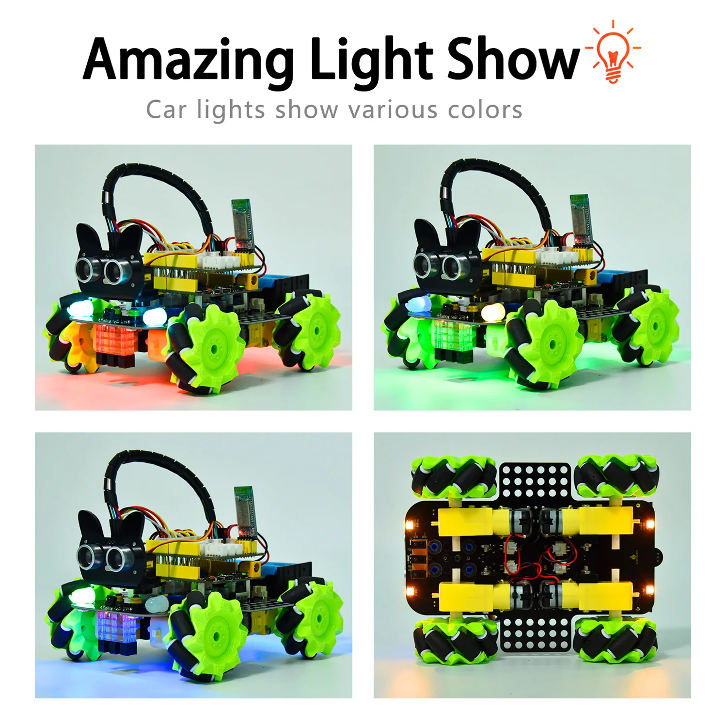 Keyestudio 4wd Mecanum Robot For Arduino Stem Smart Diy Robot Car Kit ...