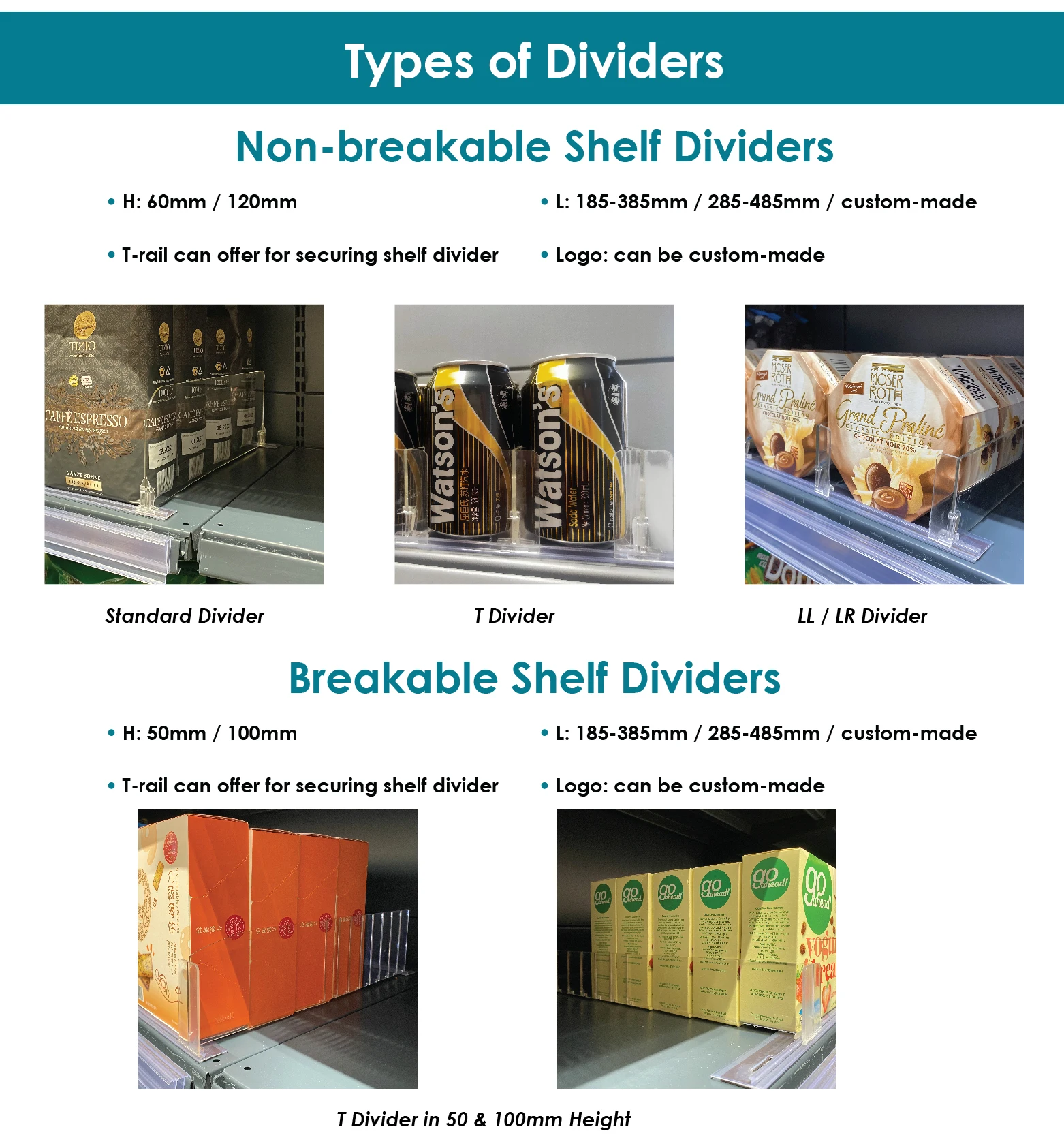 Automatic Freezer Shelf Dividers For Supermarket Chest Freezer Dividers