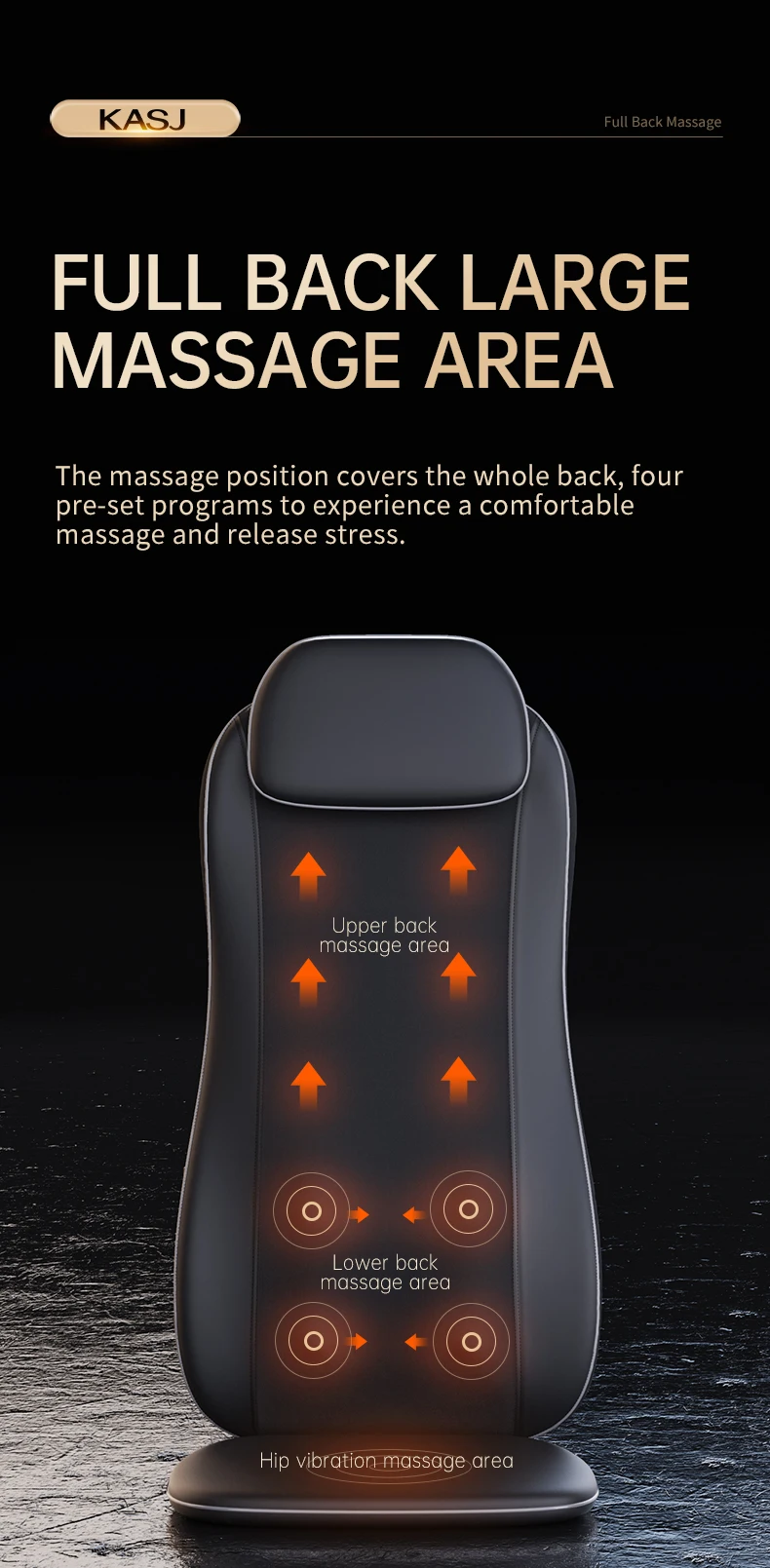Full Body Massage Cushion Deep Kneading Massagers Shiatsu Back Massager