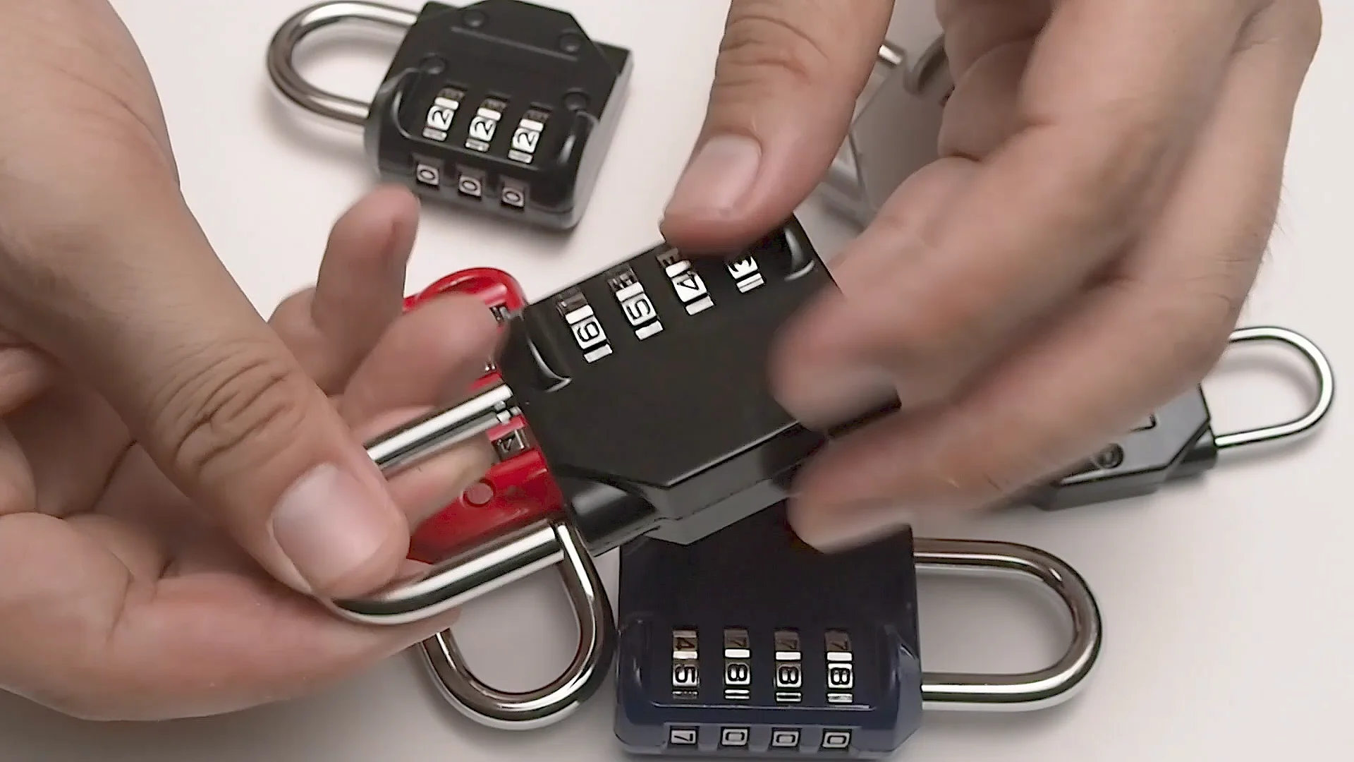 Cheap 3 Digit Plastic Combination Luggage Lock Digital Number Padlock