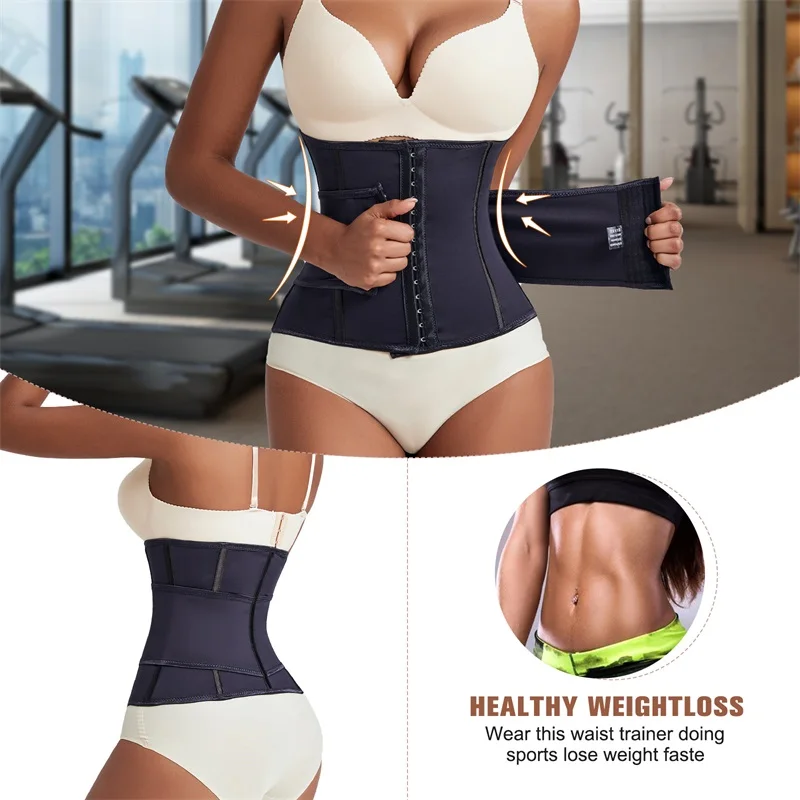 Custom Full Body Waist Cinchers Women Double Belt Trimmer Corset Enhance Waist Trainer Shaperwear Shaping Tummy Control Shaper manufacture