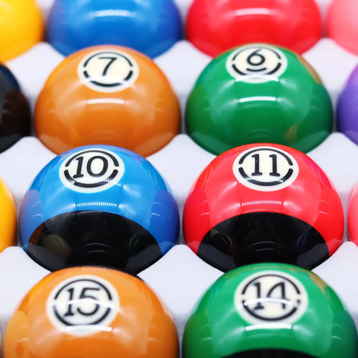 Premium TV 16A Black Design Resin Pool Ball Set for Sale