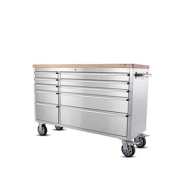 Hyxion New Style Tool Box Cabinet Garage Series Storage Combination Tools Cabinet Workbench Rolling Tool Boxes Stainless Steel