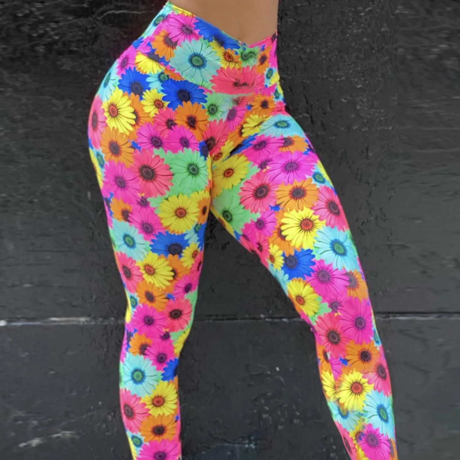 71cm Malla Pantalones Deportivos Elastico Cintura Media Fitness Yoga para Mujer CRZ YOGA 