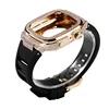 Rose Gold Case + Black Strap