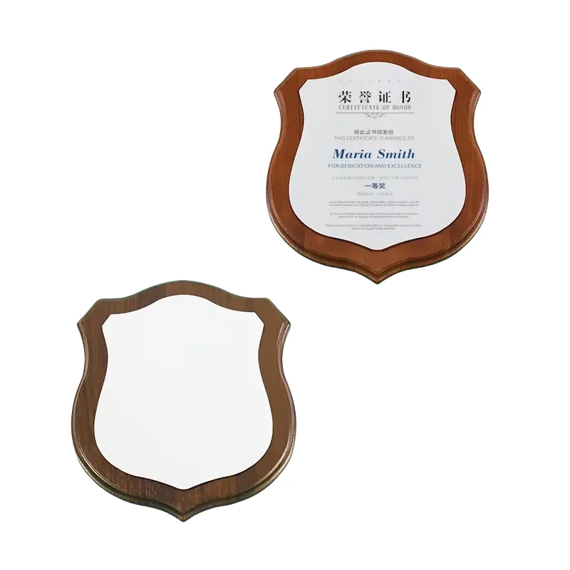 Courage Custom Personalized Logo Sublimation Memorial Souvenir Wooden Honor Medal Blank Metal Trophy Shields and Awards Plaque