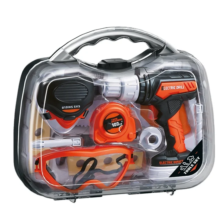 Портативный набор реалистичных звуковых имитационных электрических вращающихся бензопил пластиковые инструменты для игры мальчиков