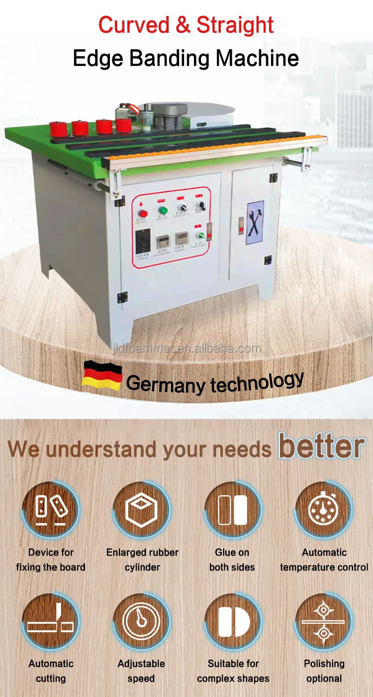 Edge Banding Machine Board Bander 45 Degree Edgebander Fully Automatic