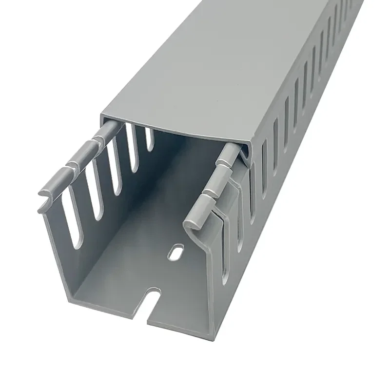 PVC Electrical Wire Channel Slotted Design for Efficient Wiring Ducts