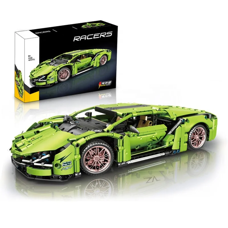 Boys Toy Racing Car Blocks Sport Car Block Model 1:14 Speed Car ...