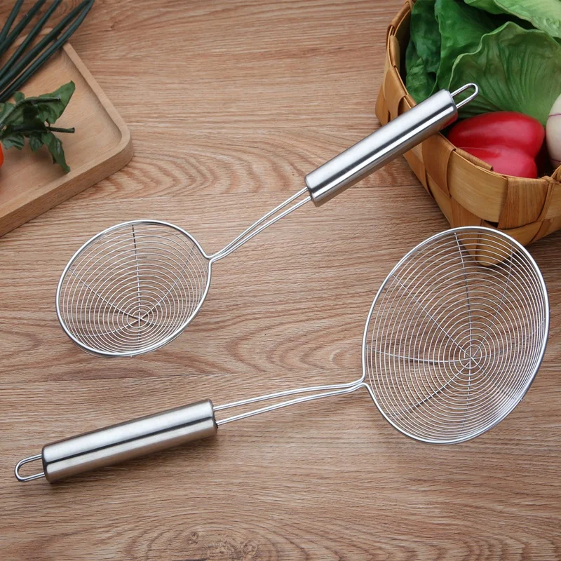 Strainer 13.5” Asian Spider Stainless Steel Kitchen and Restaurant