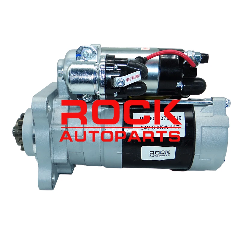 syu　10枚 HNROCK 24V 11T 6.0KW Starter Motors for YUCHAI 1PQ608-3708010