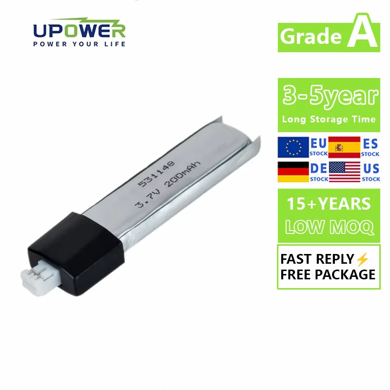 Vhbw Batteria Compatibile Per Elicottero RC Wltoys V933, 180mAh 3.7V Li-Ion, Ricambio Ad Alta Potenza