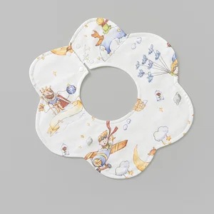 Muslin Baby Clothes Baby Item Anti-Spill Burp Cloths Patterned Accessories Baby Bibs