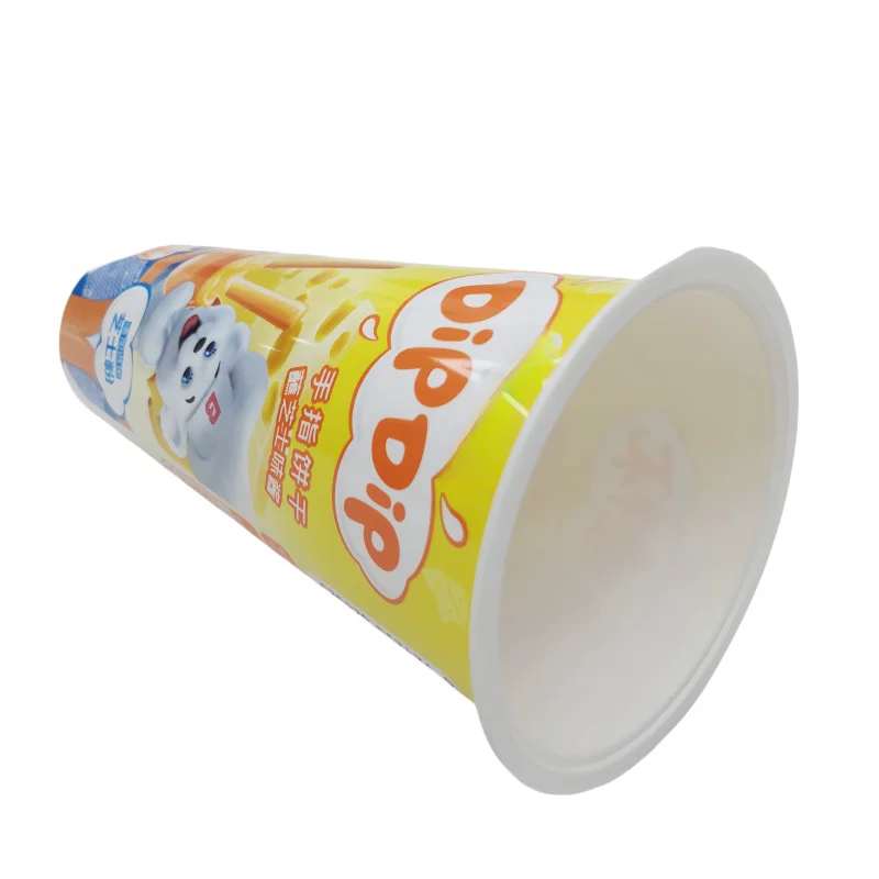 80 ml 150 ml IML Plastic Yoghurt Container Disposable Jelly Dessert Pudding Pack Tub Plastic Cup with Lid