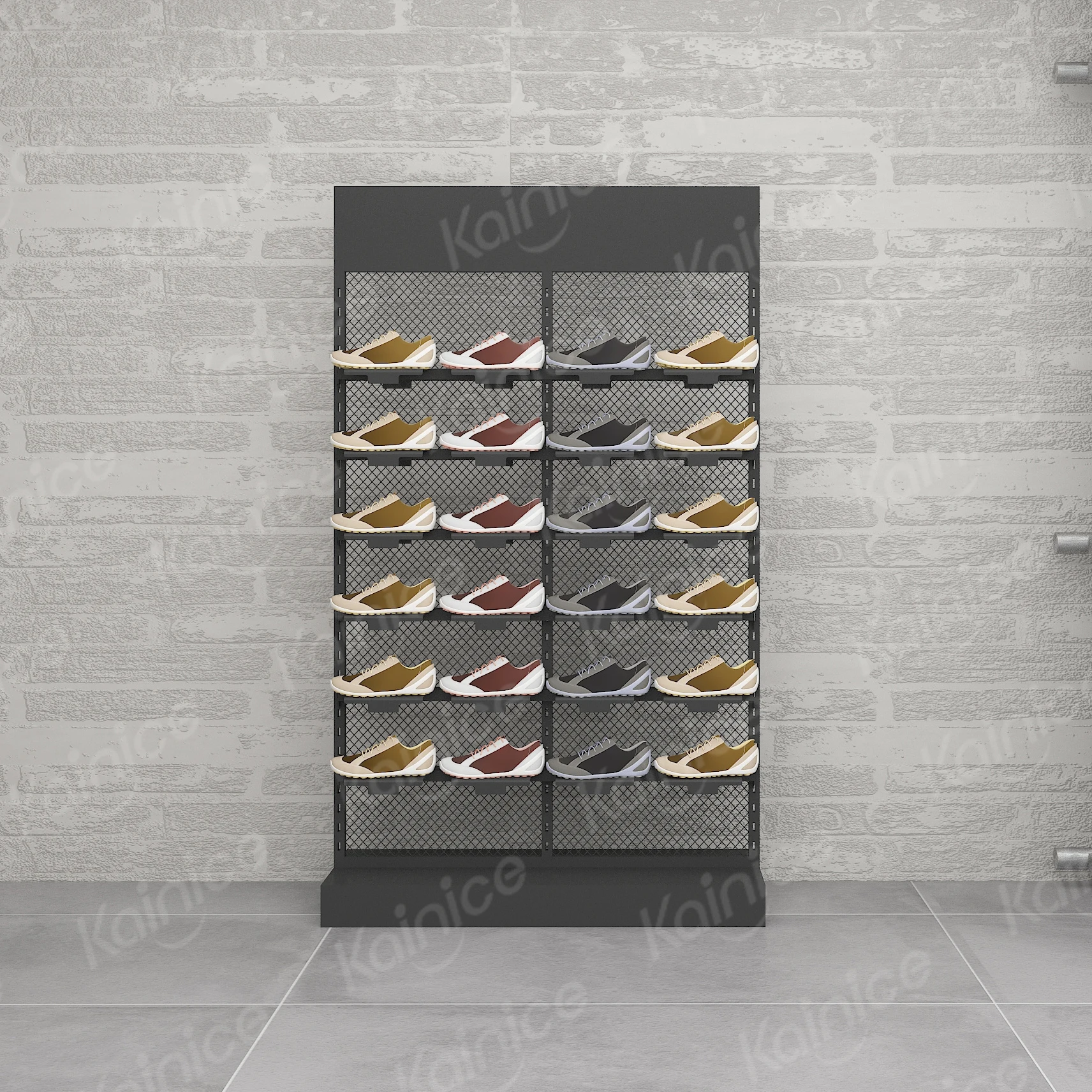 Shoe Display Rack Wall Mounted Wire Shoe Rack Mounted Shoe Display