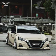 Yofer hot selling auto modified accessories front rear diffuser side skirts aprons lip car bodykit bumpers for Nissan Altima