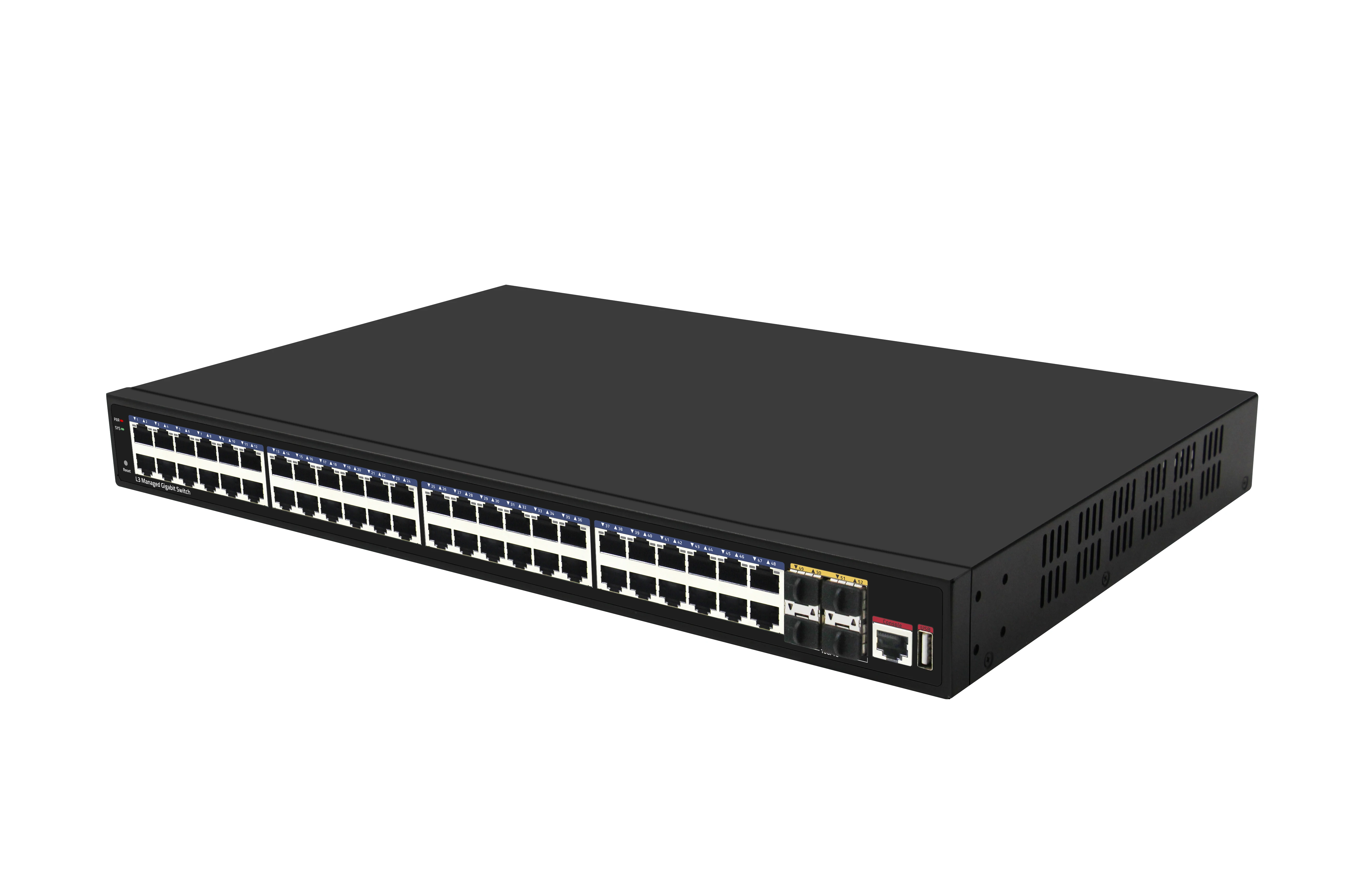 Управляемый коммутатор Ethernet с 52 портами 10G Uplink 48 портов Gigabit Layer 3