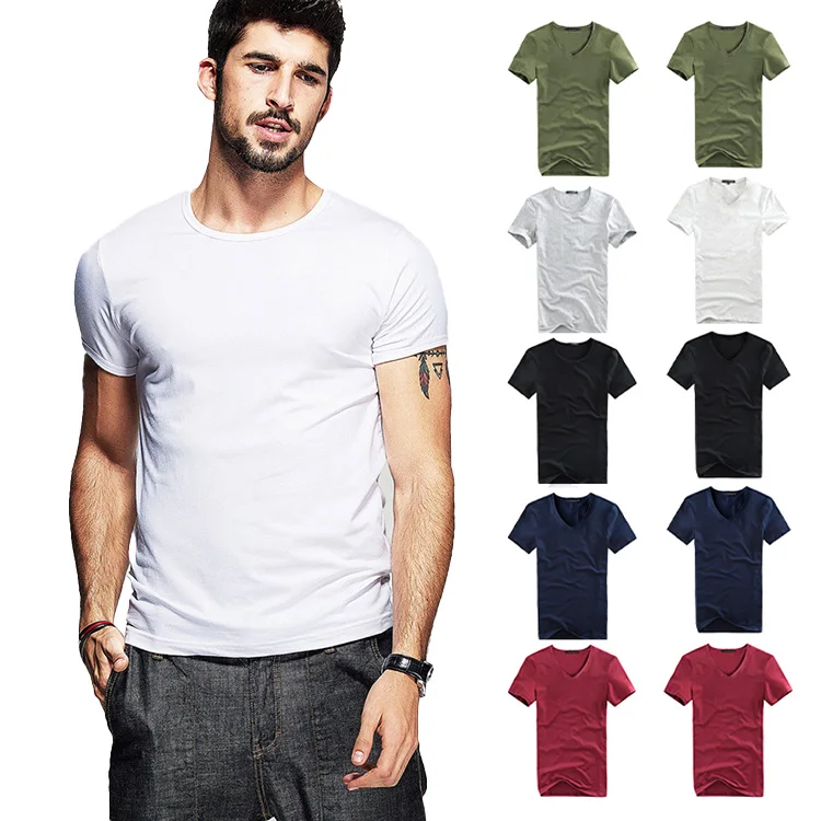 slim fit blank t shirts