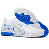 White Blue/short studs