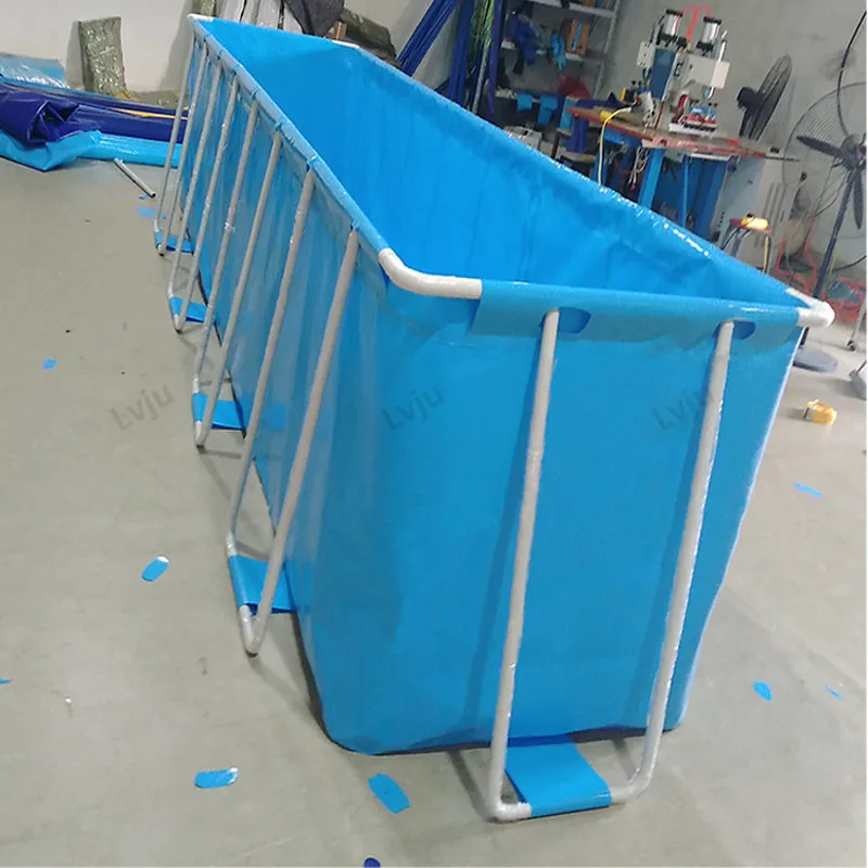Lvju Blue Swimming Pool Tarp - Durable & Waterproof Fabric
