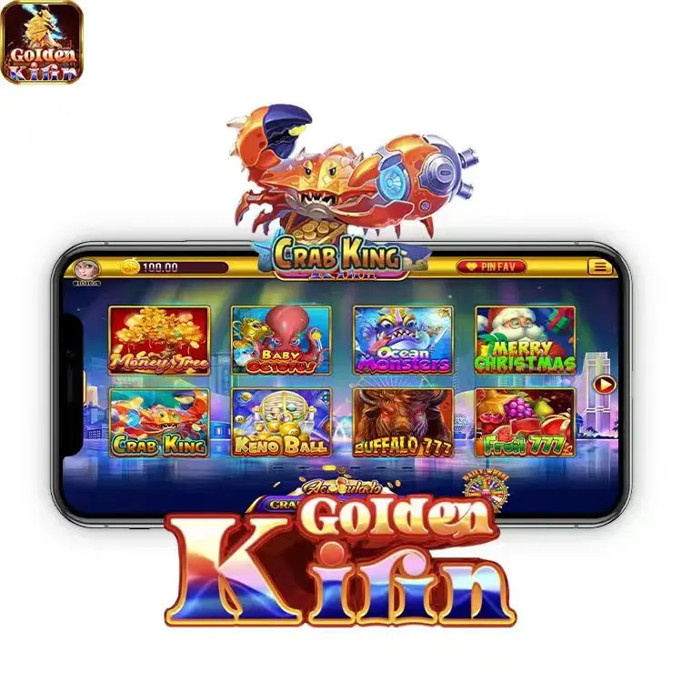 2022 хит продаж аркадный автомат онлайн мобильный 4 игрока Золотая кириновая Рыбная