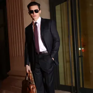 Quality Slim-Fit Custom Blazer Set Single Buckle Fashion Wedding Groom Men's Formal Suit From Bangladesh