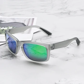 outdoor custom logo rectangle frame nonslip men designer polarized TR90 sunglasses sports glasses