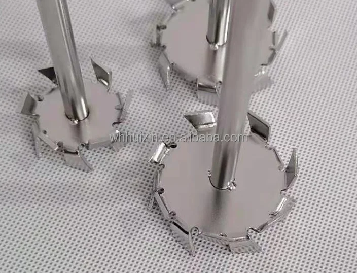 Laboratory Scale Straight Flat Blade Disc Rushton Turbine Mixing