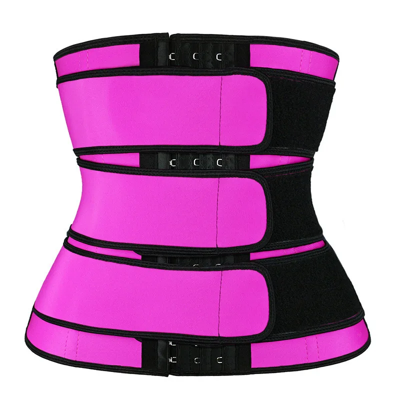 Women Adjustable Abdomen Slimming Trimmer Corset Wrap Bandage Body Shaper  Three Band Waist Trainer