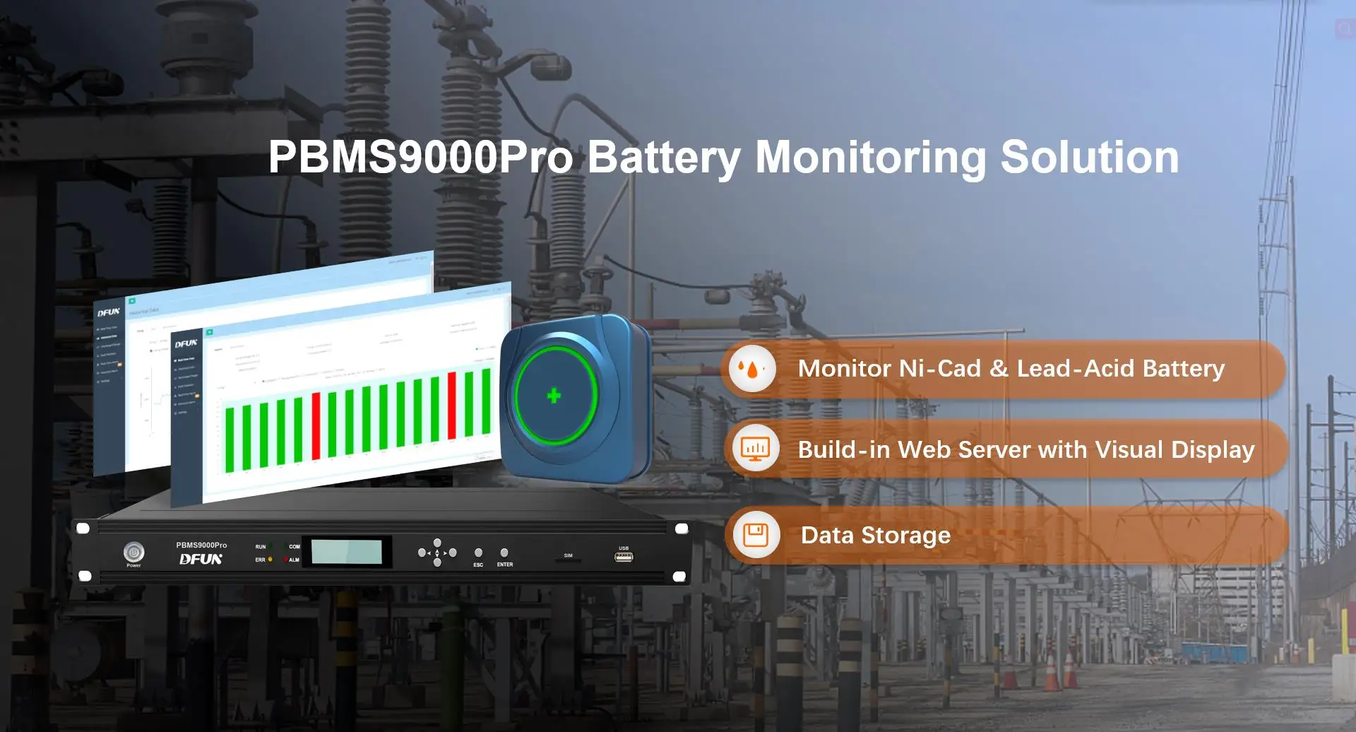 Dfun Lead Acid Battery System Ensure The Safety Of The Ups Operation Battery Health Monitoring 4615