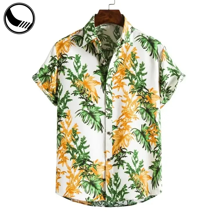 Custom Vacation Mens All Over Print Button Up Short Sleeve Hawaiian ...