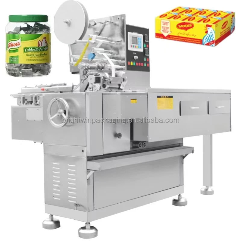 Bouillon Cubes Forming Machine 4g 10g Stock Cubes Production Line Seasoning Cube Wrapping Machine for Maggie Jumbo Knorr Onga