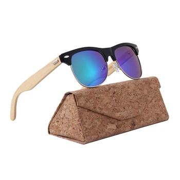 Fashion polarized sunglasses for men and women metal hinge UV400 sunglasses wooden sunglasses 2024