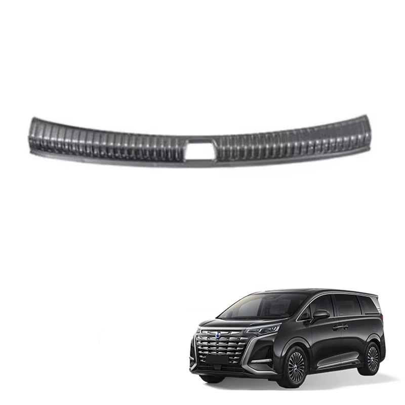 Car Rear Trunk Guard For BYD Denza D9 ABS Decorative Trims Cover Tailgate Guard Plate Interior Accessories