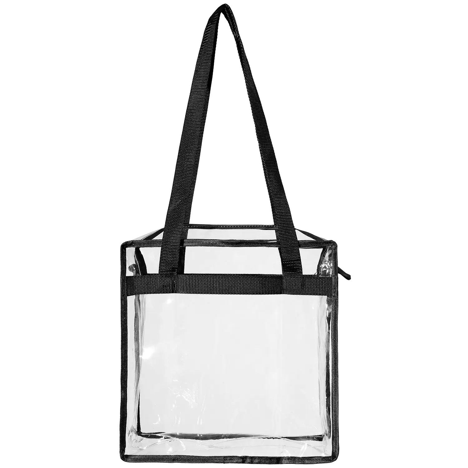 Clear Bags Stadium Approved Clear Tote Bag With Zipper Closure ...