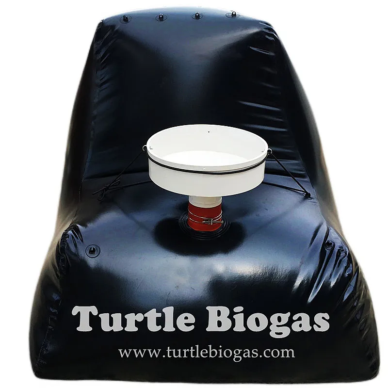 Turtle Biogas 3.0 small mini home biogas plant digester fermentation compressor equipment septic tank storage balloon bag system