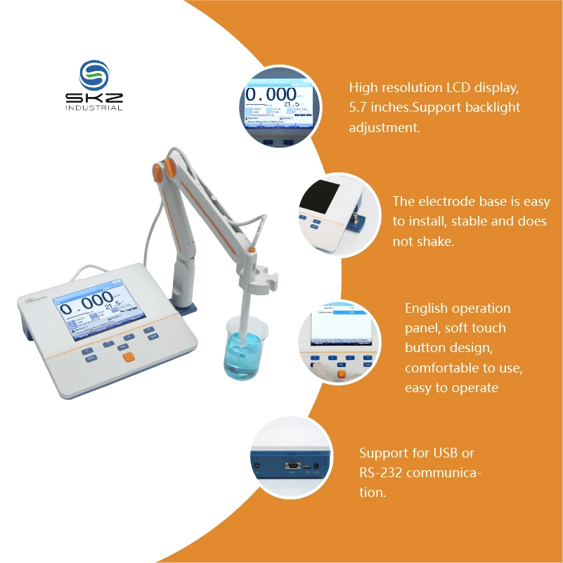 Lab EC400F Multiparameter Water Quality Sensor Analyzer TDS Salinity Conductivity Meter EC Tester for Water